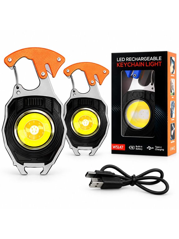 Multifunctional Keychain Flashlight, 8 In 1 Keychain Flashlight