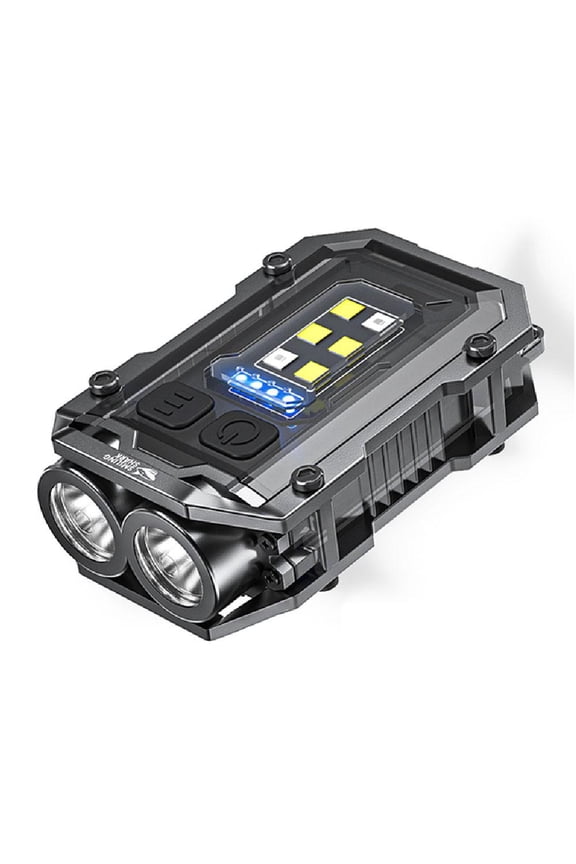 Multifunctional Keychain Light with COB LED, 750mAh Battery for 4-8 Hours, Type-C Charging, Waterproof for Rainy Weather, 8 Modes for Versatility and Convenience