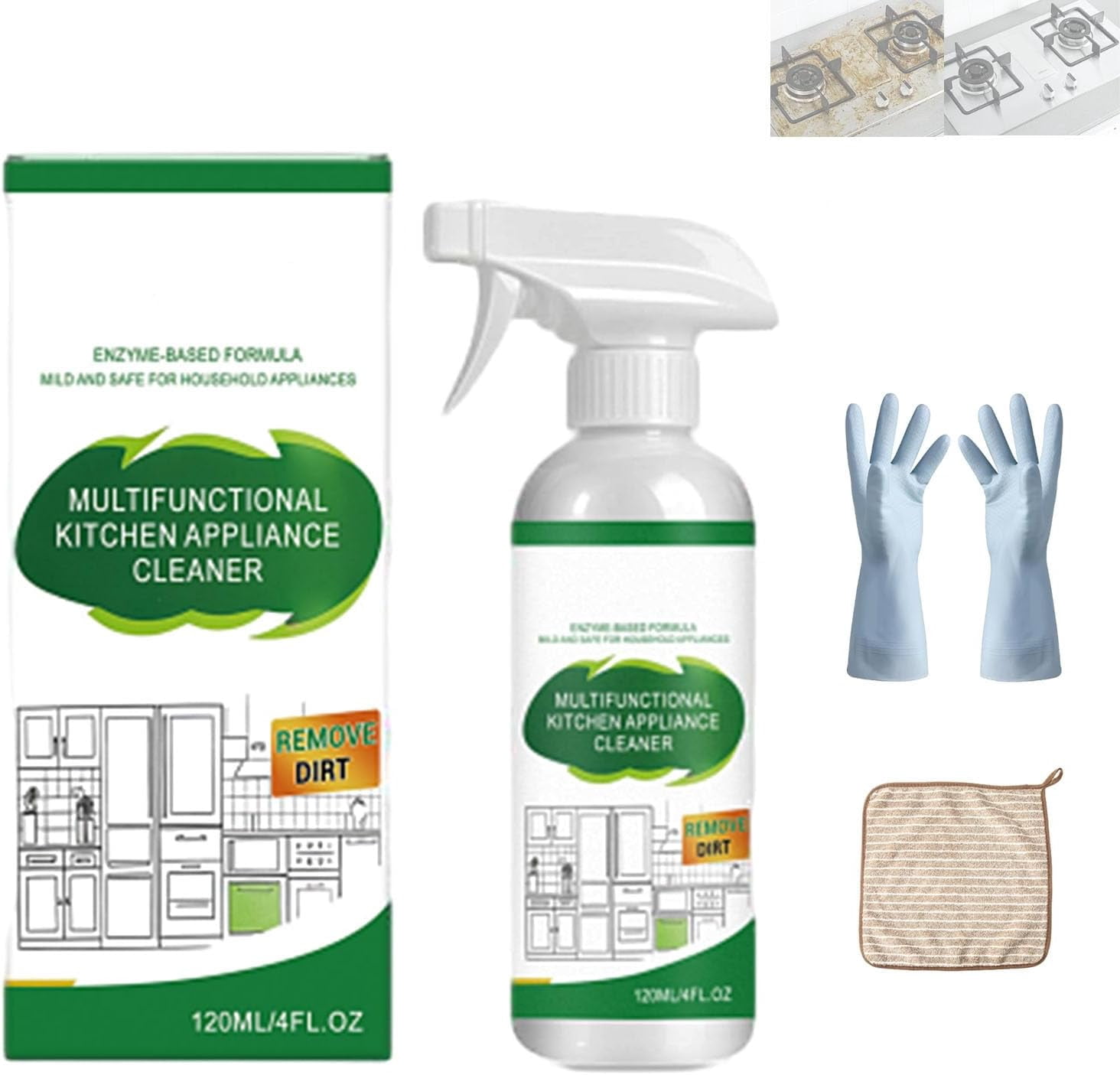 Multifunctional Kitchen Appliance Cleaner, Natural Kitchen Cleaner ...