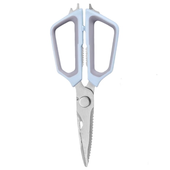 Multifunctional Kitchen Chicken Scissors,All Purpose Heavy Duty Stainless Steel Large Powerful Sharp Scissors,Meat Poultry Shears Food Cooking Scissors Utility Scissors,Dishwasher Safe (Blue)