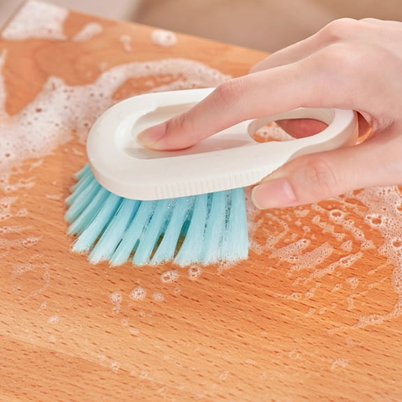 Multifunctional Kitchen Cleaning Brush Crevice Brush Cutting Board Shoe Pot Scrubber High Density Bristles Easy Stain Removal Hanging Design,Versatile Cleaning Tool for Kitchen Home-Free Size