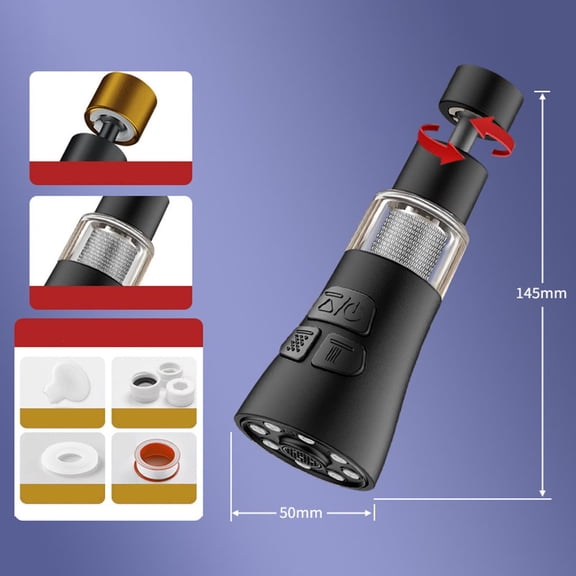 Multifunctional Kitchen Head Kitchen Faucet Aerator Home Kitchen Use Enhanced Water Pressure Environmentally Friendly