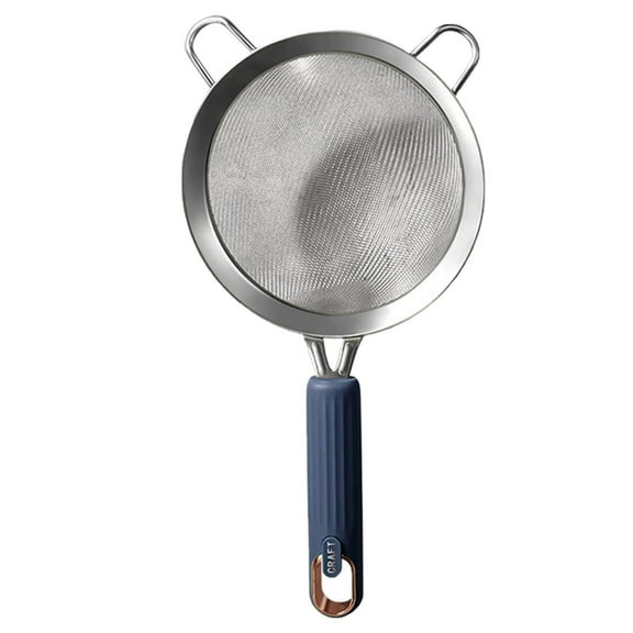 Multifunctional Kitchen Mesh Strainer Set for Baking and Sifting Stainless Steel Sieve with Portable Screen 320x180x70mm for Flour Household and Handheld Use