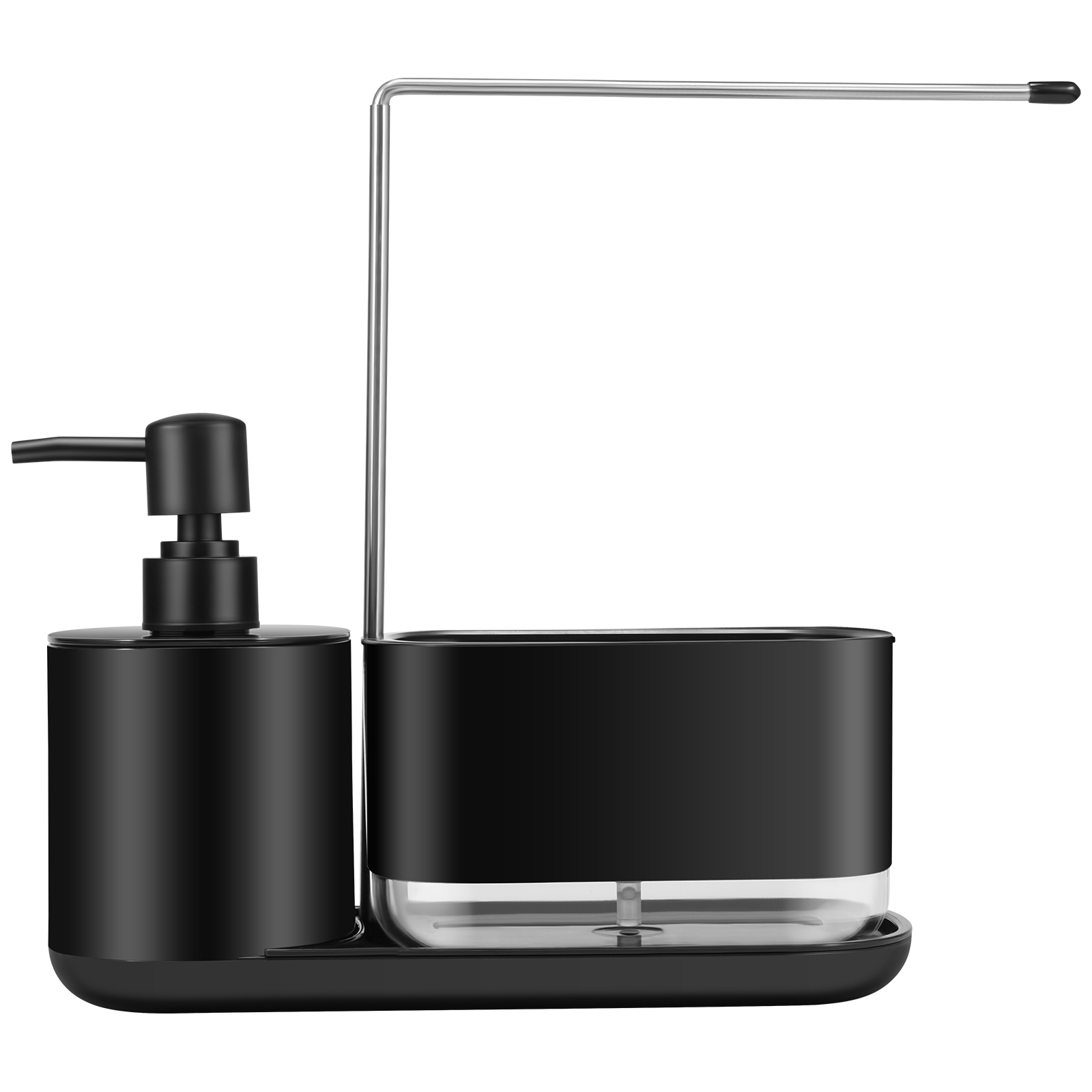 Multifunctional Kitchen Press Soap Dispenser with Towel Holder