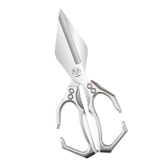 Multifunctional Kitchen Shears - Interactive Japanese Cooking Scissors for Chicken, Turkey, Poultry, Herb Cutting, Fish, Vegetables, Dishwasher Safe Heavy Duty Shears