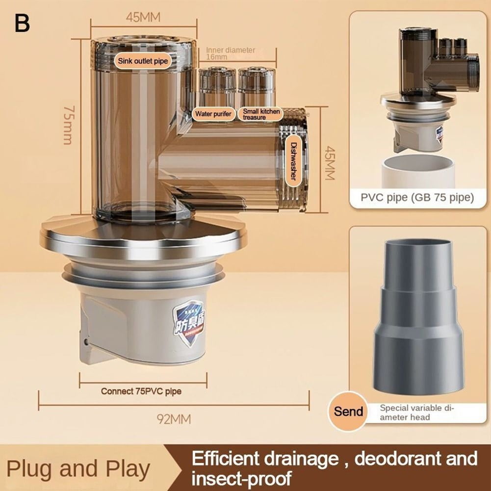 Multifunctional Kitchen Sink Drain Connector - Washing Machine Drainage