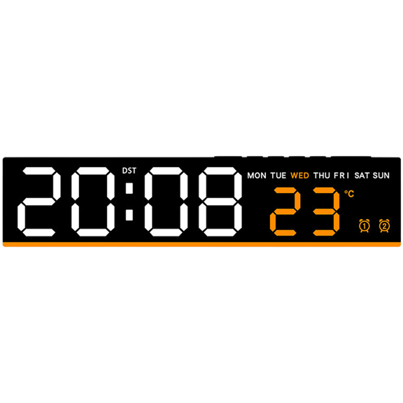 Multifunctional LED Digital Alarm Clock with Temperature Display Calendar Moon