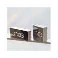 thumbnail image 1 of LEDMOMO Led Display Digital Alarm Clock Silver 1Pack 5.5X2.2X1.4In, 1 of 4