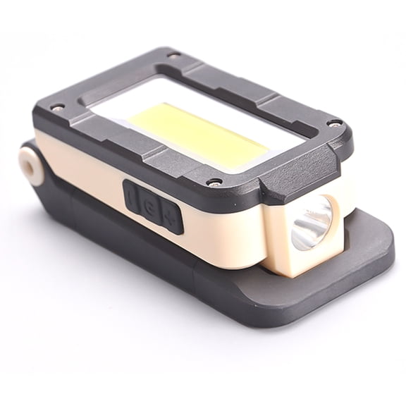 unbranded Multifunctional LED Flashlight Lamp USB Charging Focusing Super Bright Torch Magnetic Light for Indoor Outdoor Vehicle Repairing Activities Hiking Camping Working Size S (Black)