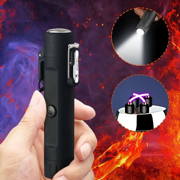 Multifunctional LED Flashlight | Magnetic Suction | Waterproof Aluminum | 500Lm Bright | Type-C Rechargeable 3000mAh | Clip-On | Emergency Window Breaker | Fire Starter | Outdoor Camping