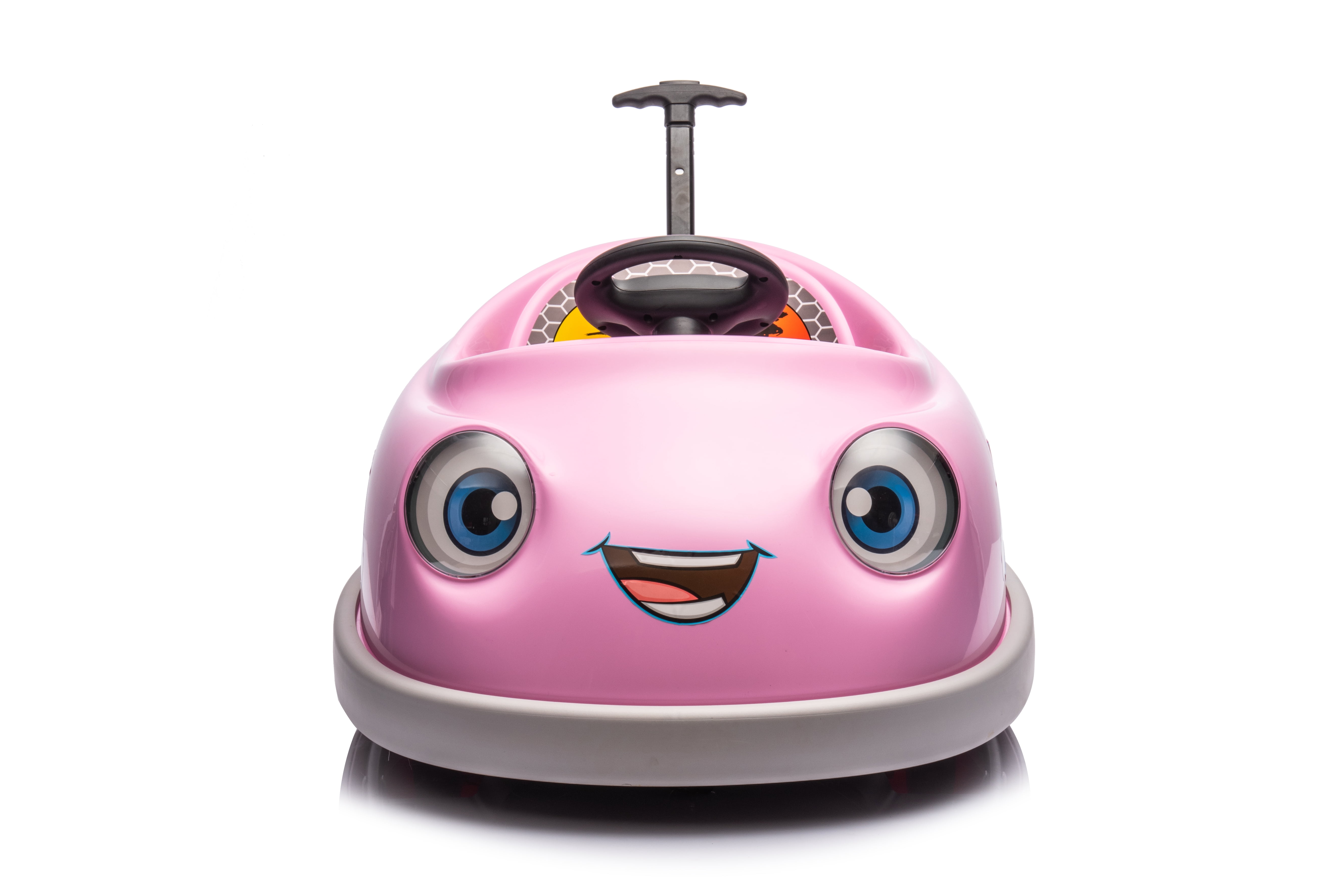 Multifunctional LED Light Bumper Car for Kids - 360° Spin, Dual Drive Electric Car for Children 1-6 Years Old - Pink