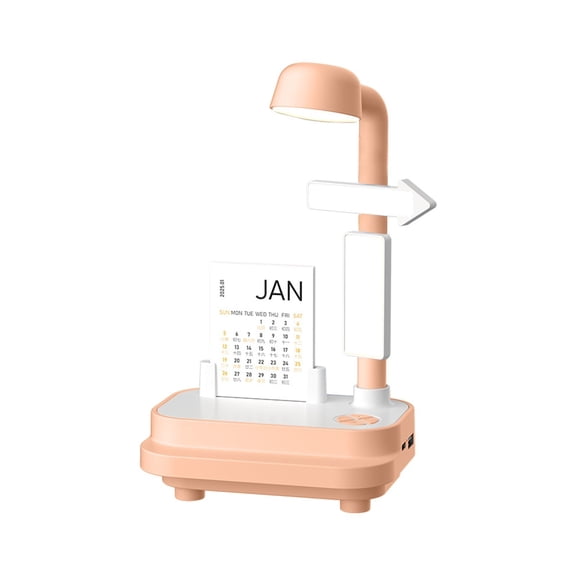 Multifunctional LED Night Light Bluetooth Speaker Desk Lamp | Adjustable Brightness 5%-100% | Flip Calendar Stand | Rechargeable Touch Control Home Office Decor