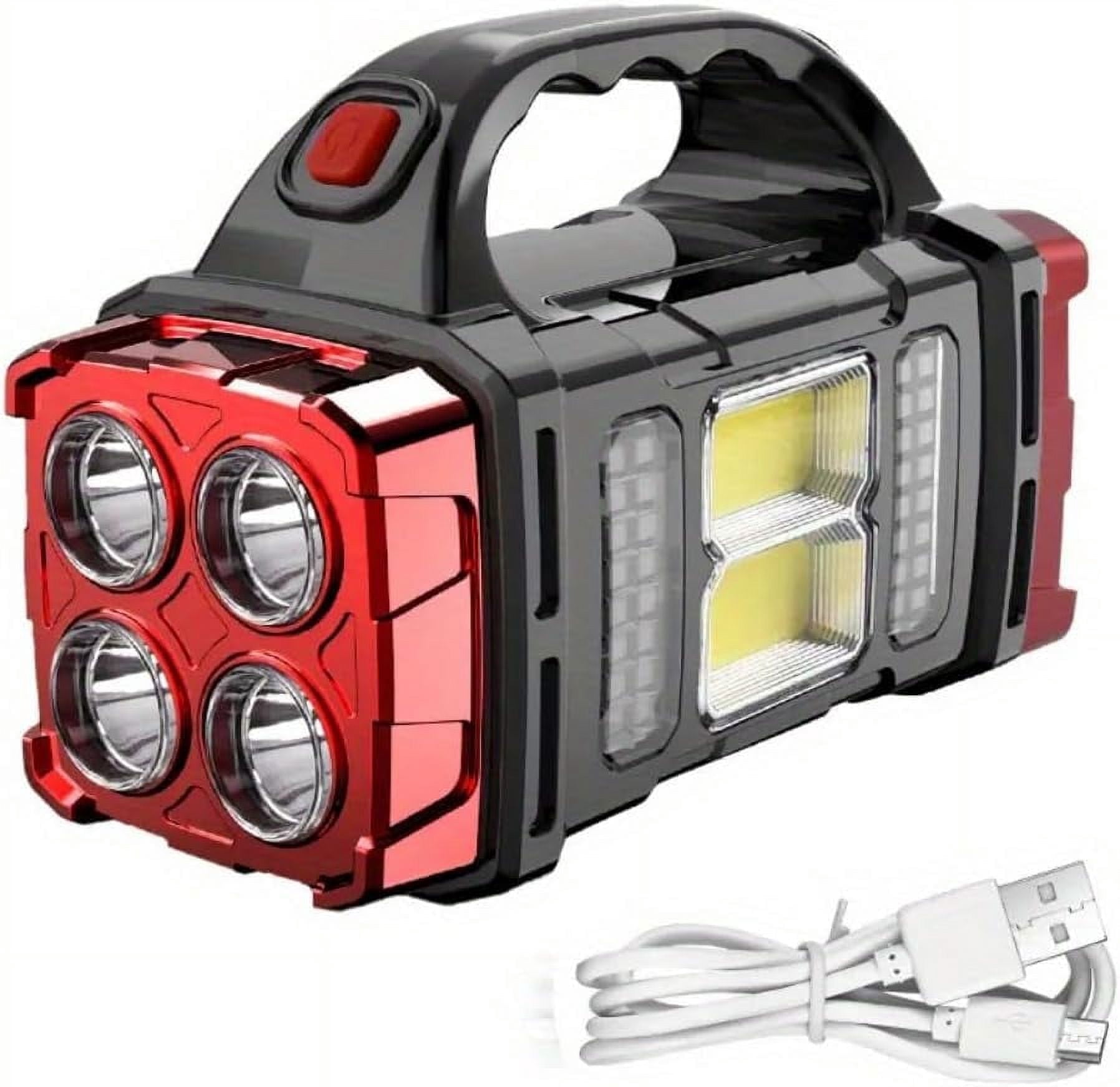 Multifunctional LED Solar Camping Light, Bright Portable Rechargeable Flashlight, Suitable For Outdoor Hiking Camping