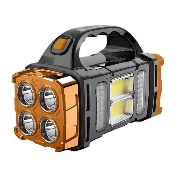 Multifunctional LED Solar Camping Light Multi Functional COB Outdoor Emergency Handheld Searchlight Solar USB Charging Camping Outdoor Lighting Flashlight