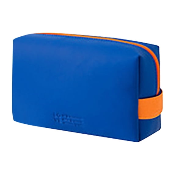 Cosmetic Bag Multifunctional Large Capacity Solid Color Zipper Practical Fashion Convenient Travel Makeup Package for Organizing Beauty