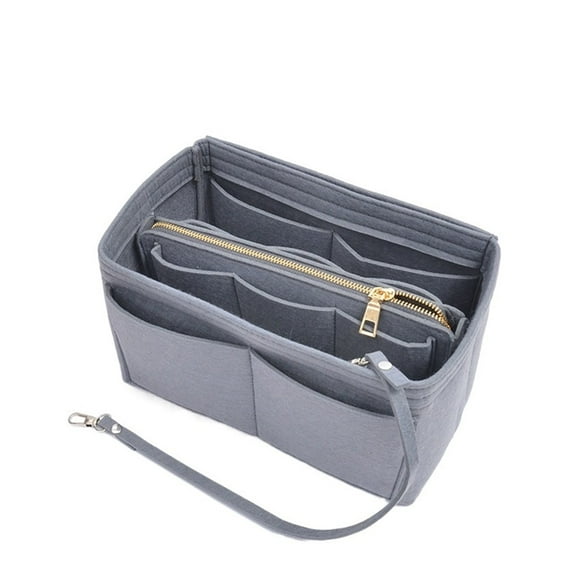 Multifunctional Large Capacity Makeup Storage Bag Felt Cloth Liner Bag Travel Insert Portable Bag In Bag Cosmetic Bag