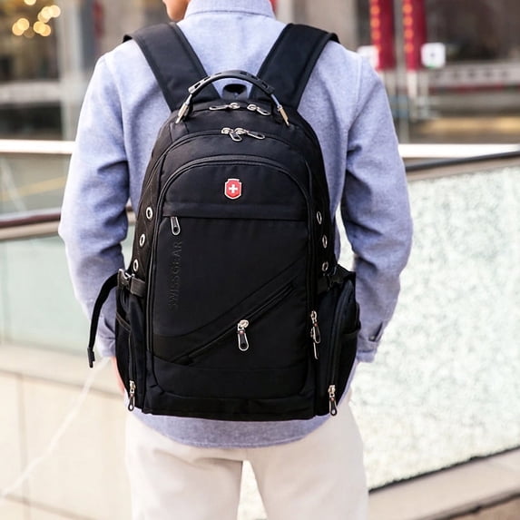 Multifunctional Large-capacity Outdoor Waterproof Travel Nylon Backpack,Red