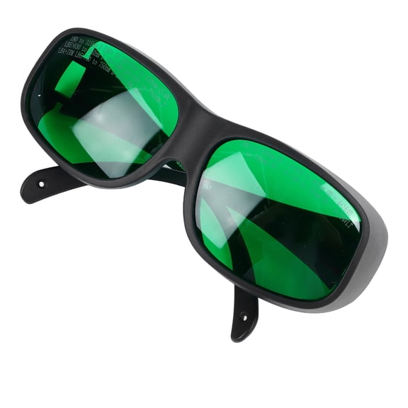 Multifunctional Laser Safety Glasses 650nm OD4 Professional Comfortable Laser Eye Protection Goggles Green Lens for Beauty Clinic and Lab Work, 1 Count