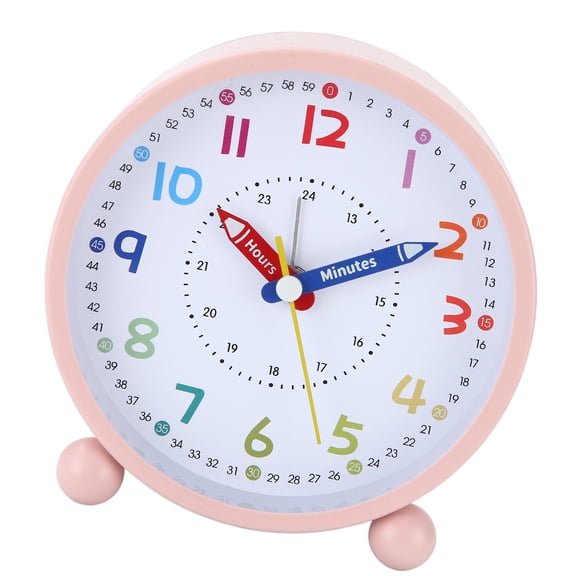 Multifunctional Learning Colorful Clock Big Display Simple Controls Night Light For Home And Classroom Use
