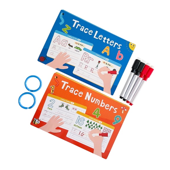 Multifunctional Letter Writing Practice Cards Paper Texture for to Improve Pen Control and Letter Formation