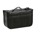 thumbnail image 1 of Multifunctional Liner Cosmetic Bag Travel Toiletry Bag Makeup Organizer Double-Zip Large Capacity Organizer for Handbag Tote Luggage Travel-Friendly Foldable Portable 10.63x6.3x3.54 Inches, 1 of 6