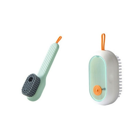 Multifunctional Liquid Shoe Brush Green And White Combination Set