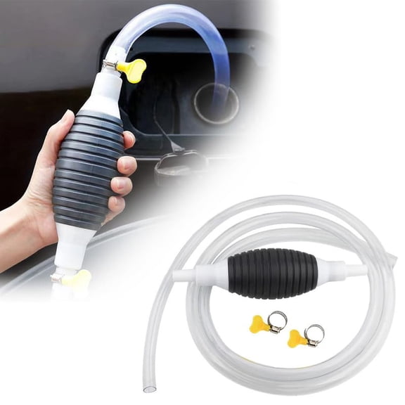 Multifunctional Liquid Sucker, 2025 Upgrade Gasoline Siphon Pump, Siphon Hand Pump with 3.3/6.5/9.8ft Siphon Hose, Portable Gas Siphon Pumps, Fuel Transfer Pump, for Oil, Diesel,Water