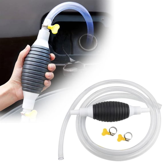 Multifunctional Liquid Sucker, 2025 Upgrade Gasoline Siphon Pump, Siphon Hand Pump with 3.3/6.5/9.8ft Siphon Hose, Portable Gas Siphon Pumps, Fuel Transfer Pump, for Oil, Diesel,Water