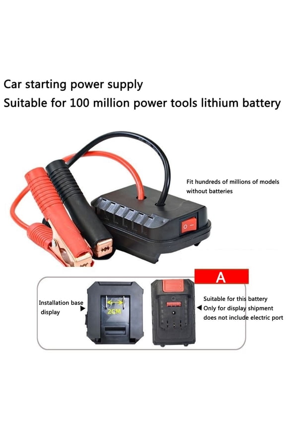 A Multifunctional Lithium Car Battery Jump Starter Box With Double Usb Ports Powerful Automotive Booster Starting Power Converter For Vehicle Emergency Lightweight Pack