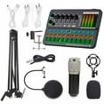 thumbnail image 1 of Multifunctional Live SK500 Sound Card and BM800 Suspension Microphone Kit Broadcasting Recording Condenser Microphone Set Intelligent Voice Changer Device Audio Mixer for Computers and Mobilephone, 1 of 7