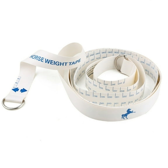 Multifunctional Livestock Measuring Tape 2.5M Fiber glass Reinforced PVC Ribbon Features Horse Body Weight Conversion Table For Accurate Health Monitoring