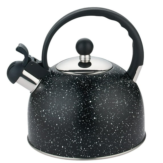 Multifunctional Loud Whistling Kettle 2L Large Capacity Household Stainless Steel Picnic Tea Pot Teapot Kettle Water Kettle for picnic black