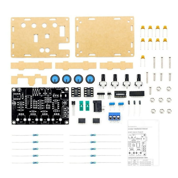 Multifunctional Low-frequency Signal Generator DIY Kit Part, 12V~15V Supports Dual Power Amplifier (Assembly Required)