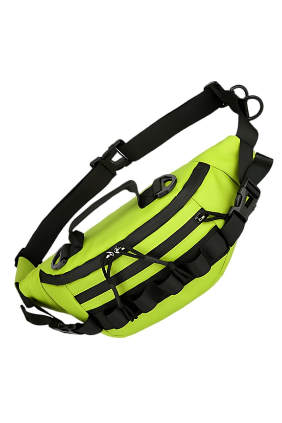 Waterproof Fishing Fanny Pack & Chest Bag, Adjustable Nylon Waist Pack with Organized Storage for Fly Fishing and Outdoor Hiking