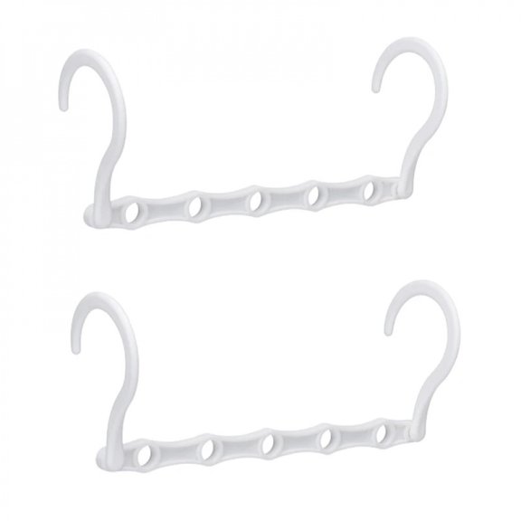 Multifunctional Magic Hook Hanger Space-saving 5 Holes Hanger Simple Folding Windproof Clothes Hanger Apartments Dorms Home