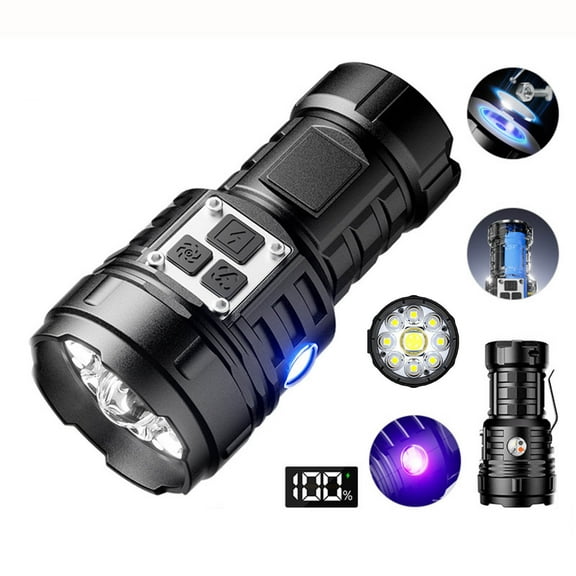 Multifunctional Magnetic Flashlight - 17 Lighting Modes - Compact And Portable Multifunctional Emergency Lighting Magnetic Flashlight Buid In Digital Display/side Pen Clip/17 Types Of Lights