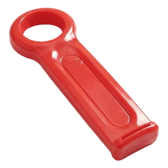 Multifunctional Manual Can And Bottle Opener, Plastic Colorful Kitchen Gadget With Mobile Phone Holder, Ergonomic Handle For Home Use (Red ,14.8*5.2CM)