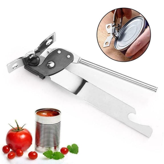 Multifunctional Manual Can Opener, DIY Side Cutting Gadget for Kitchen, 1 Opener