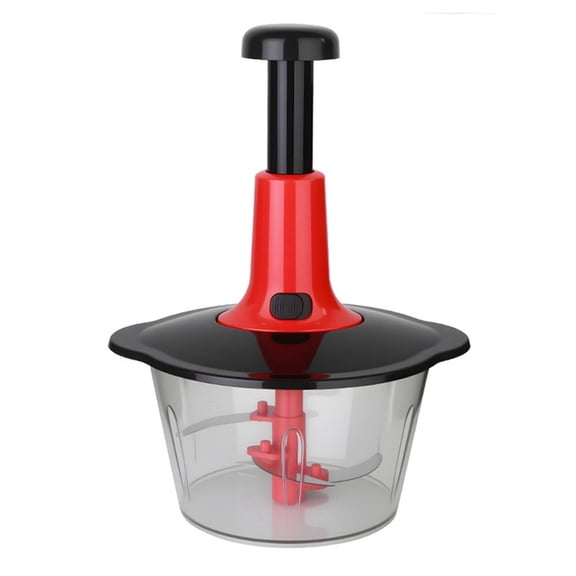 Multifunctional Manual Food Processor with Blade Guard Easy Clean Ergonomic Handle Ideal for Vegetables Garlic Meat