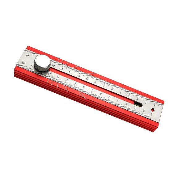Multifunctional Marking Level Ruler, Adjustable Positioning Marking Protractor Tool, Multifunctional Depth Measuring Ruler with Angle Mark 90°-180°, Craftsman Angle Measure Tool (Standard)