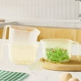thumbnail image 1 of Multifunctional Measuring Cup with Scale | Egg Separator | Plastic Mixing Bowl | Graduated Transparent Design | Comfortable Handle | Pour Spout | White Green Yellow | 20.5cm, 1 of 8