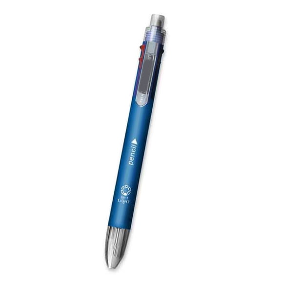 Multifunctional Mechanical Pencil 5 Color-in-1 Ballpoint Pen, Retractable Multicolor Ballpoint Pen for Student Teacher