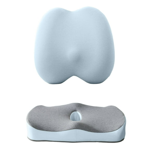 Multifunctional Memory Foam Cushion Set For Chair/Car Including Lumbar Cushion Coccyx Cushion Back And Coccyx Injected With Gel Cloud Support Soft Seat Cushions for Pressure Car Seat Cushion for Seat