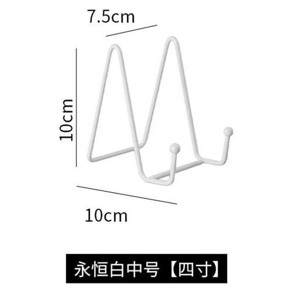 Multifunctional Metal Plate Holder Easel Stand for Tabletop, Picture Frame Display, Metal Display Stand