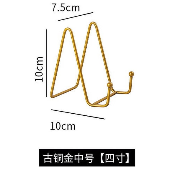 Multifunctional Metal Plate Holder Easel Stand Tabletop Picture Frame Stand Metal Display Stand
