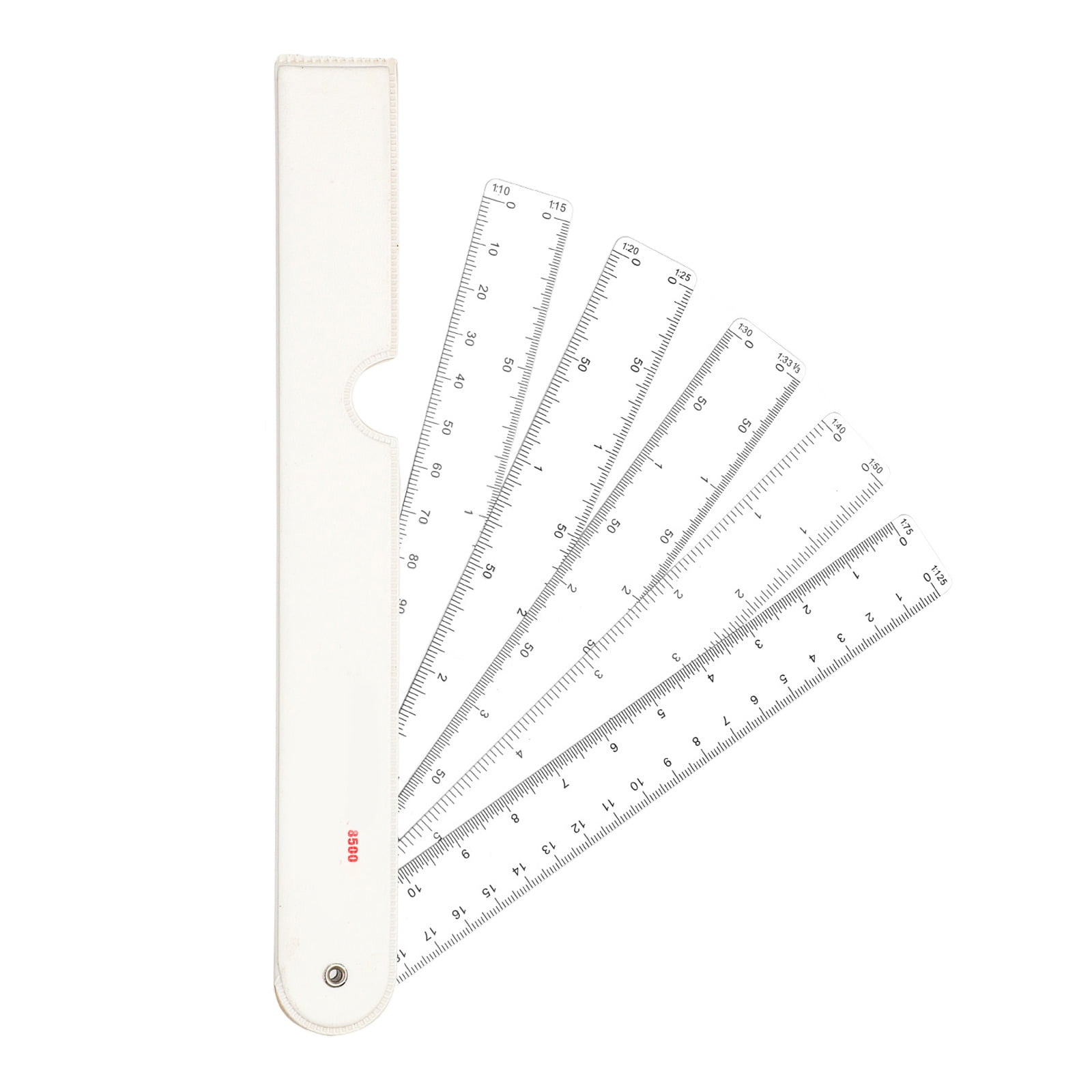 Multifunctional Metric Scale Ruler Folding Engineering Ruler Fan Shaped ...