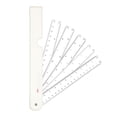 thumbnail image 1 of Multifunctional Metric Scale Ruler Folding Engineering Ruler Fan Shaped Scale Ruler for Architecture Quilting and Sewing, 1 of 9