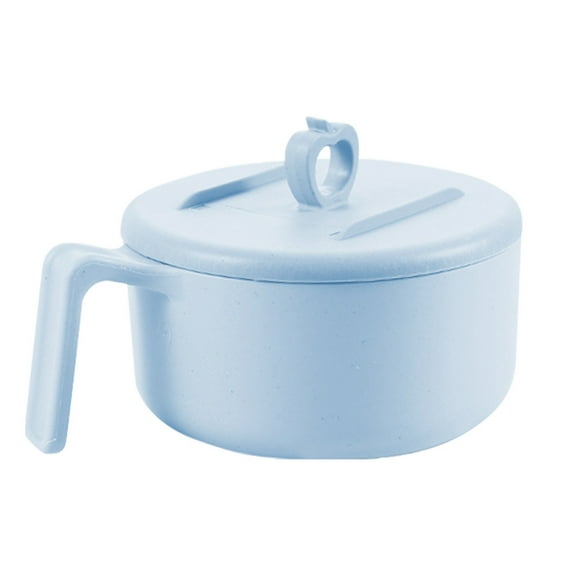 Multifunctional Microwave Safe Bowl With Lid Reusable Tableware For Ramen Pasta Meals Drain Function And Integrated Phone Stand Design