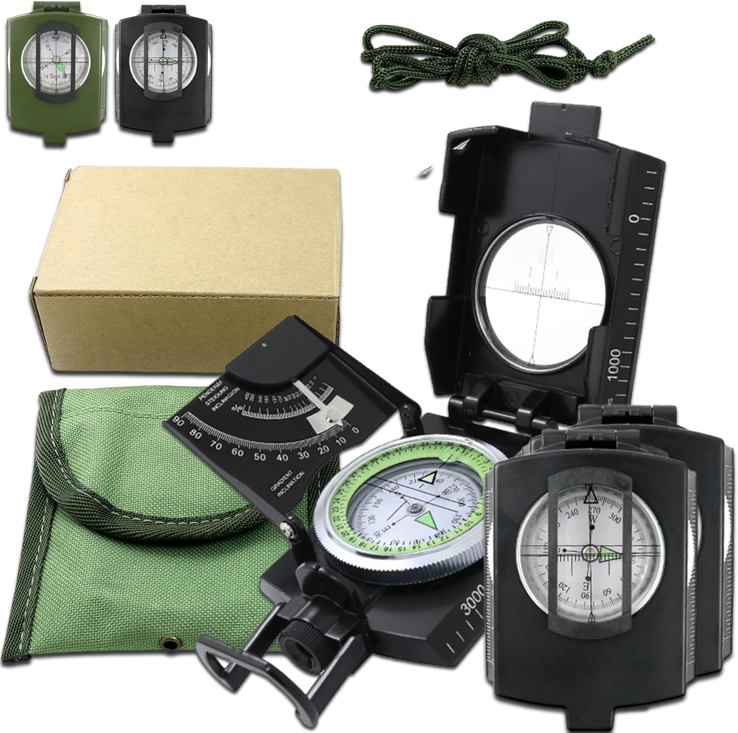 Multifunctional Military Aiming Navigation Compass, Lensatic Compass ...