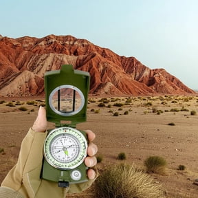 Multifunctional Military Sighting Navigation Compass with Inclinometer | Impact Resistant & Waterproof Compass for Hiking, Camping